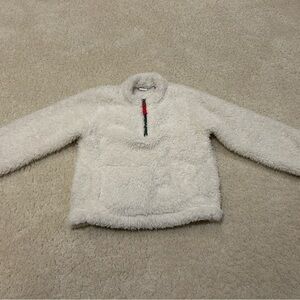 GAP Kids Cream Half-Zip Fleece Pullover in Size S (6-7)